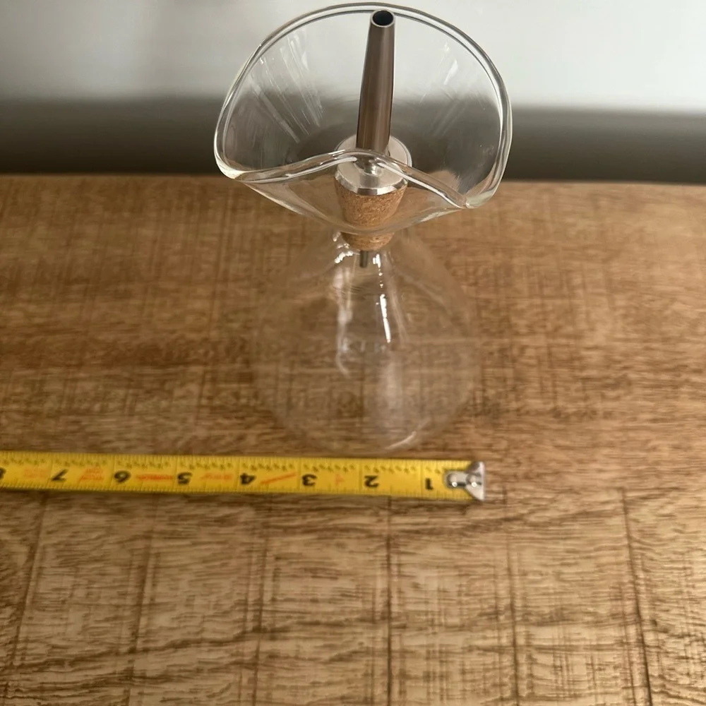 SIN Fauna Glass Oil Cruet | Handblown Hourglass Design